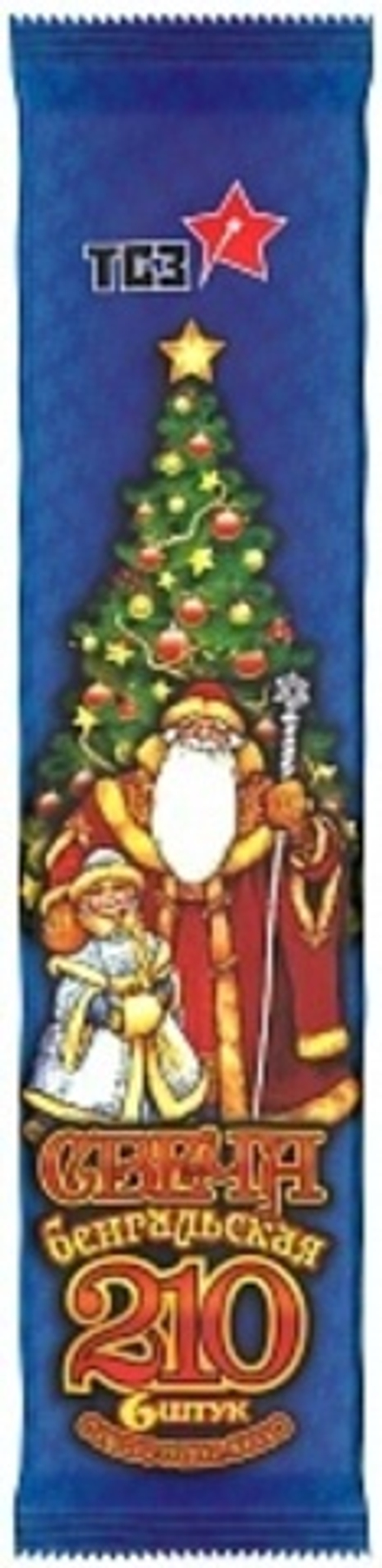 Бенгальский огонь 35 сек. Ассорти 21 см. 6 шт.