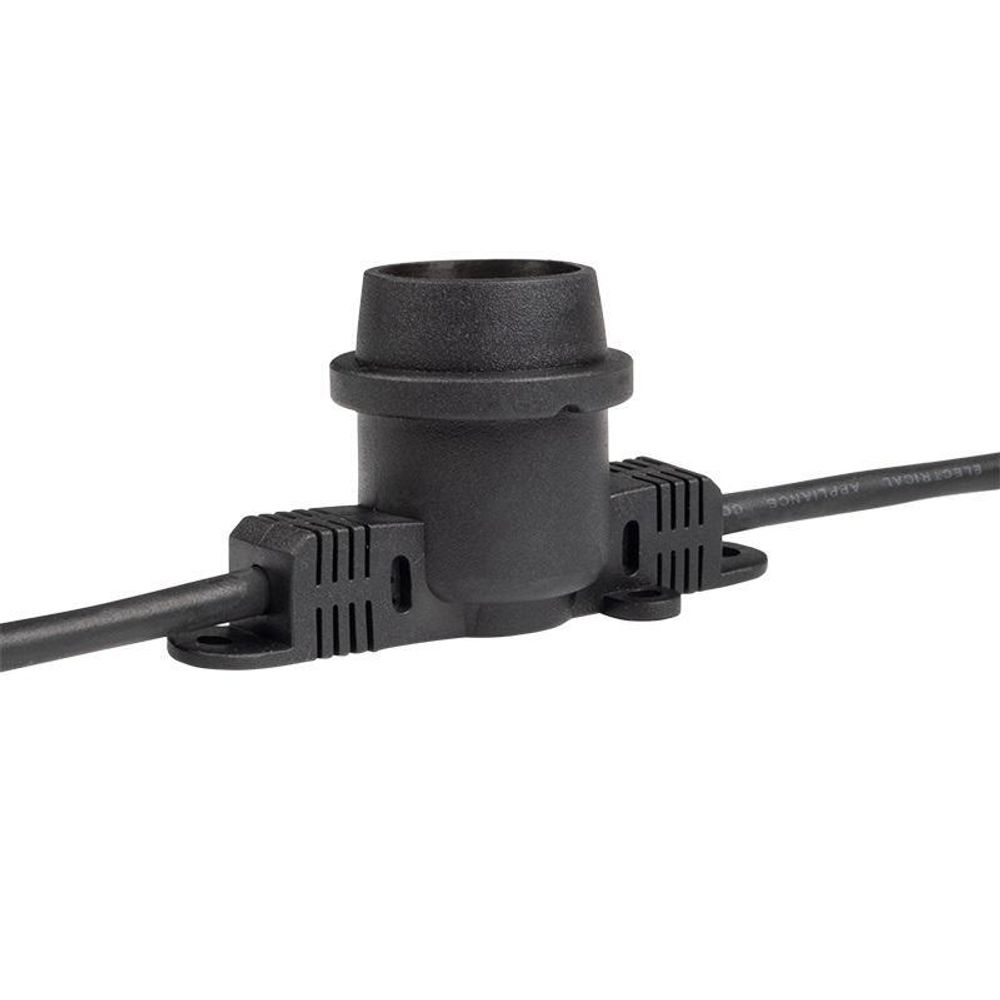 Гирлянда уличная "Белт-лайт" PBL-S40/L24+1.5 Black E27 IP65 24м 40ламп 1.5м шнур соедин. в линию max750Вт (лампы не в компл.; возможно использов. с фитолампами в теплице) Pro JazzWay 5058255 Гирлянда уличная "Белт-лайт" PBL-S40/L24+1.5 Black E27 IP65 24м 40ламп 1.5м шнур соедин. в линию max750Вт (лампы не в компл.; возможно использов. с фитолампами в теплице) Pro JazzWay 5058255