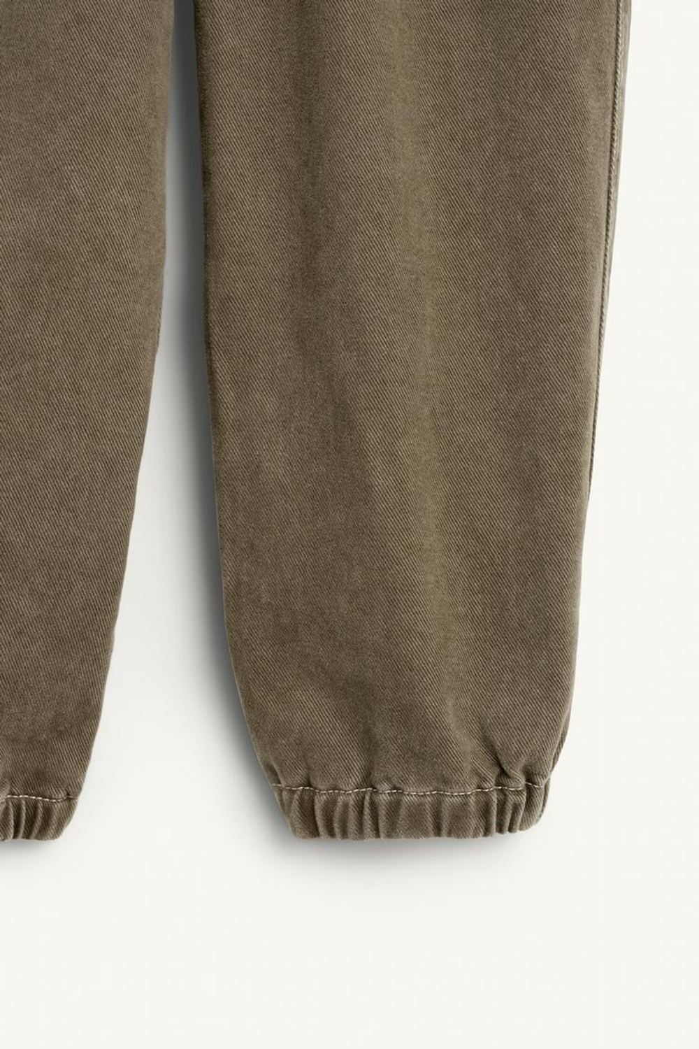 ZARA БРЮКИ-ДЖОГГЕРЫ, СЕРО-КОРИЧНЕВЫЙ