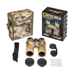 Бинокль Levenhuk Camo Pine 10x42 с сеткой - Комплект поставки