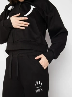 Спортивный костюм утепленный с капюшоном