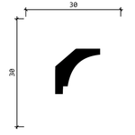 Карниз потолочный DD37