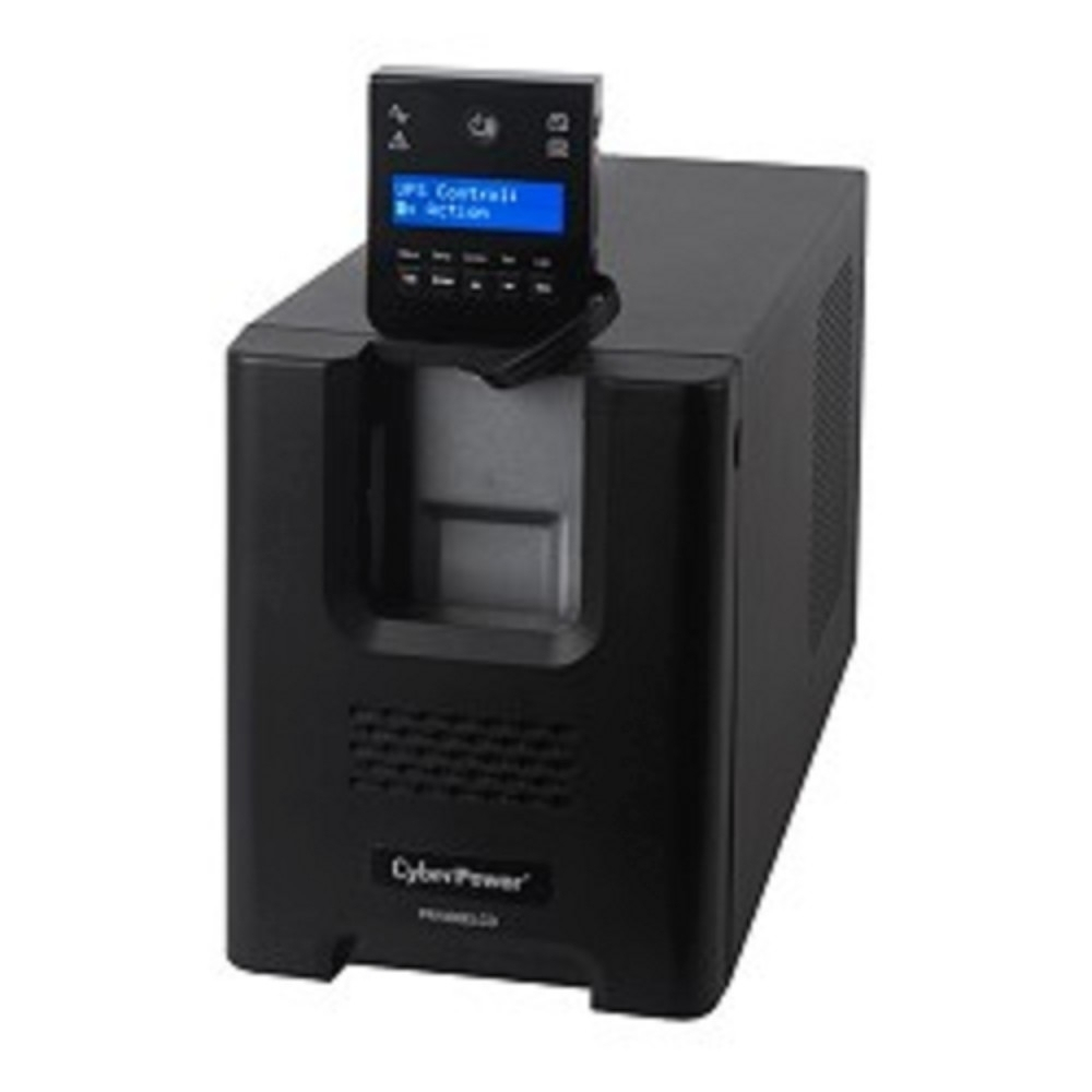 CyberPower PR1000ELCD ИБП {Line-Interactive, Tower, 1000VA/900W USB/RS-232/EPO/SNMPslot (8 IEC С13), 12В/12 Ач х 2}