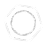 Эрекционное кольцо Nust Bolts Cock Ring, прозрачный (Цвет: прозрачный)