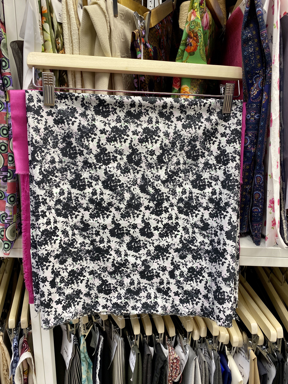 Ткань хлопок/шелк отрез 1.35 м. 100%-хлопок (Италия) ш-150см