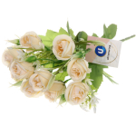 Искусственные цветы «Летняя фантазия» Розы 30см цвет бежевый