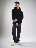 Худи с патчем черный Город Горький мужское