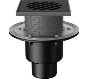 Трап регулируемый Fachmann T 310.1 PDsB 145x145 (вертикальный выпуск, с "сухим" сифоном, DN50/75/110)