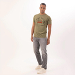 Футболка Bowery NYC "Alchemy Records" Vintage Army Green