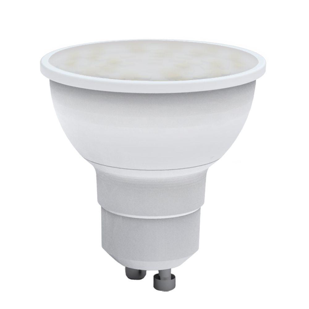 LED-JCDR-7W-6500K-GU10-NR Лампа светодиодная. Форма JCDR. матовая. Серия Norma. Дневной белый свет 6500K. Картон. ТМ Volpe