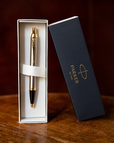 Шариковая ручка Parker IM Metal Core Brushed Metal GT (с гравировкой)