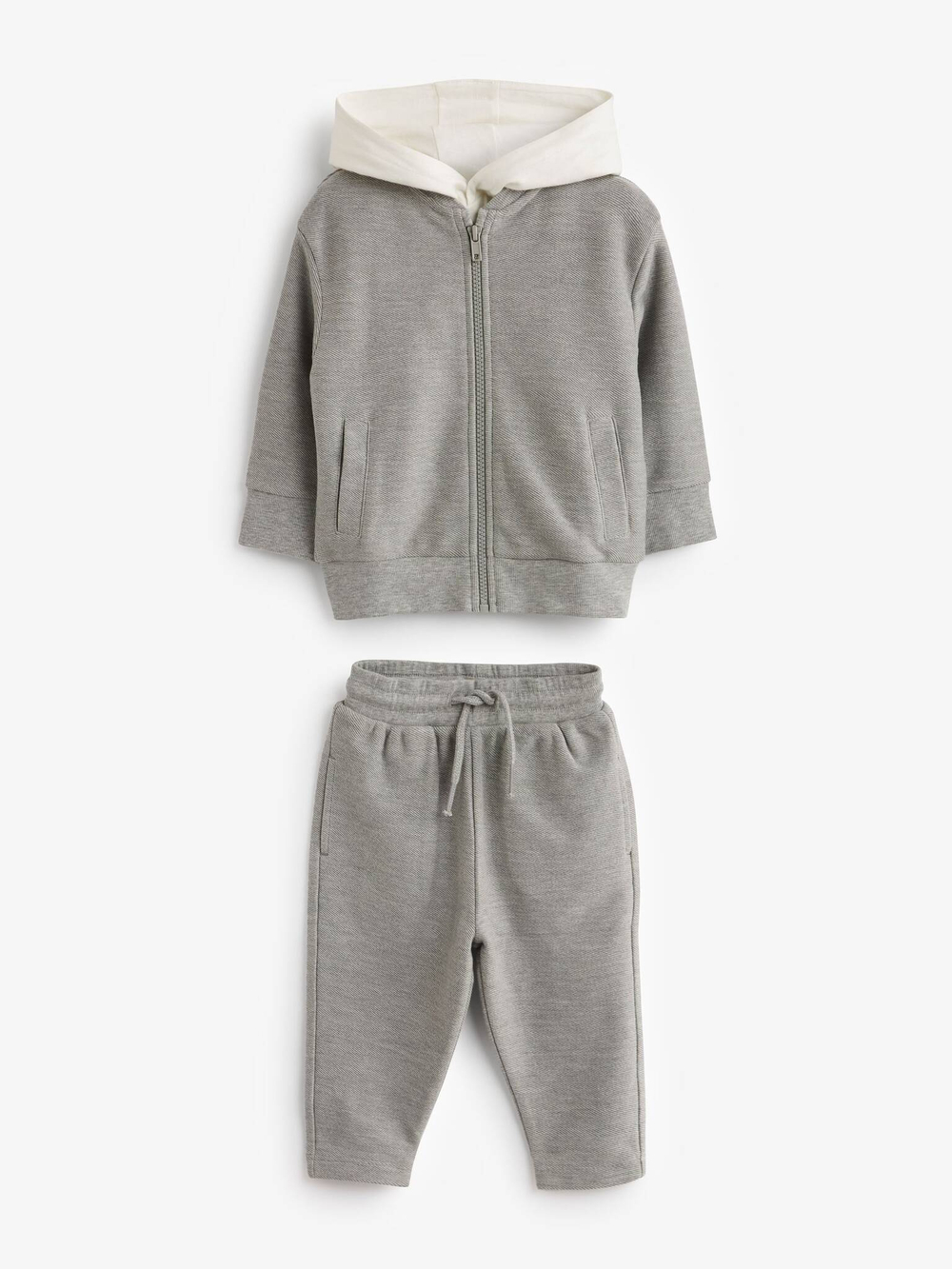 Комплект из трех предметов для мальчика Next D39-311, Белый, Серый