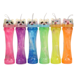 Лизун в колбе 260г мишка с шариками, 4 цвета микс, с-30809