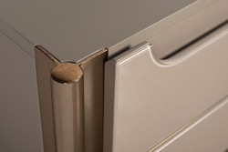 Тумбочка с двумя ящиками 60x50x51см Garda Decor Grimaldi бежевая