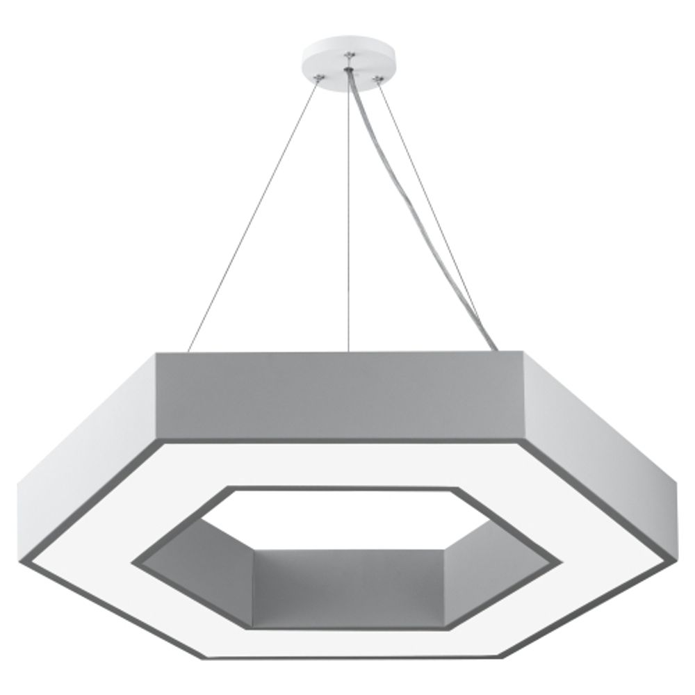 Светильник LED ЭРА Geometria SPO-124-W-40K-051 Hexagon 51Вт 4000К 4000Лм 800*800*80 белый подвесной драйвер внутри