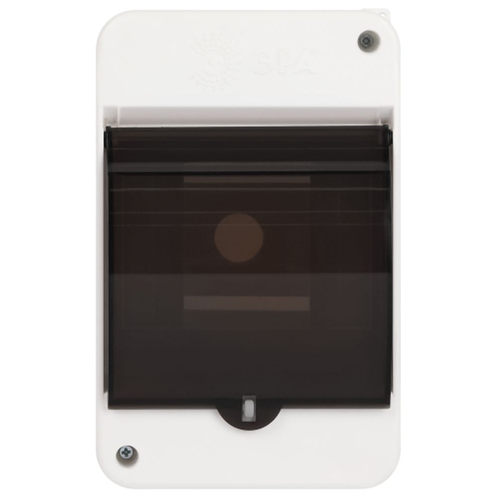 Корпус пластиковый навесной ЭРА SIMPLE КМПн 1/4 IP30 прозрачная крышка белый | Корпуса пластиковые
