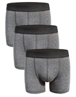 Набор из 3 темно-серых трусов-боксеров Darkzone (Размер: XXL) (Цвет: темно-серый)