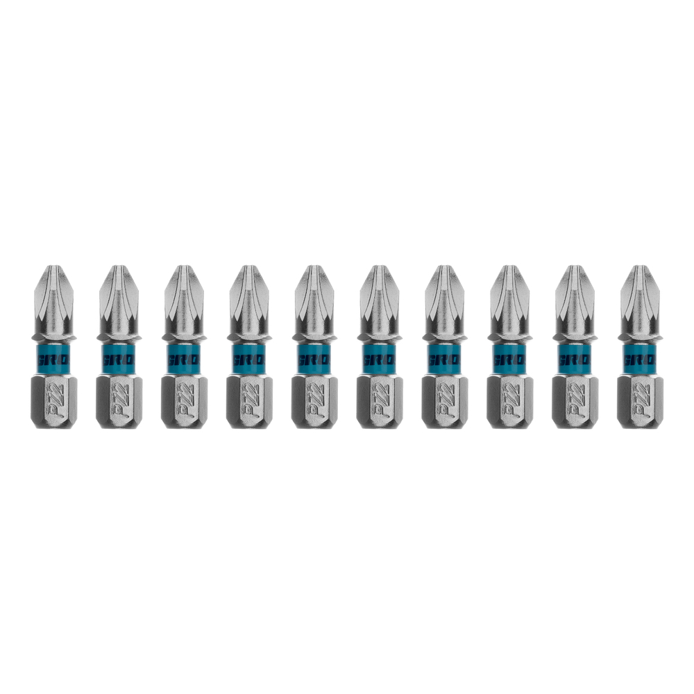 Бита PZ2х25мм, сталь S2, шестигр., 10 шт. Gross