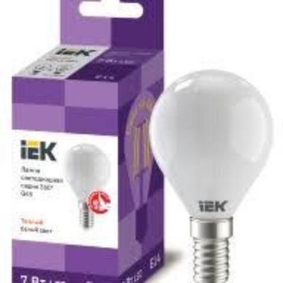 Лампочка светодиодная 7Вт Е14 IEK 4000К ШАРИК