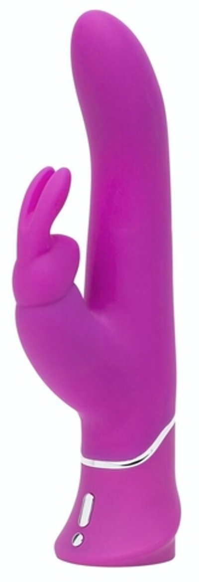 Лиловый вибратор Curve Thrusting Rechargeable Rabbit Vibrator - 24,1 см. (Цвет: лиловый)