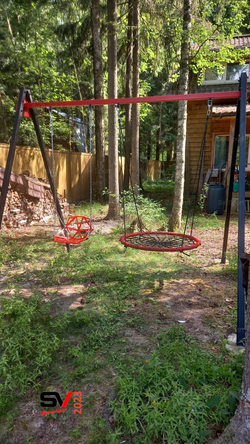 Монтаж уличных качелей Sv Sport