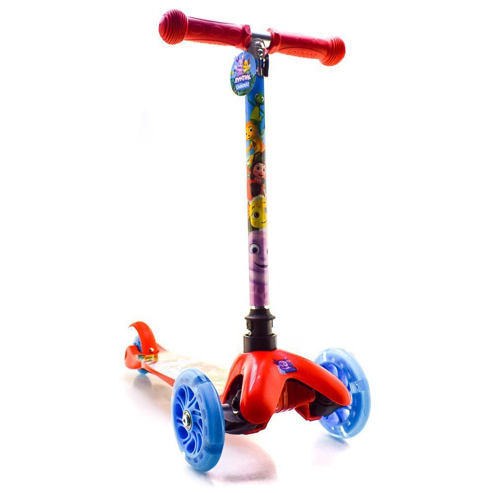 Самокат 3кол. Лунтик, 120 и 80 мм, арт. S00022-LNT