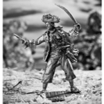 Оловянная фигурка Пиратка Энн Бонни 1700-1782 г.