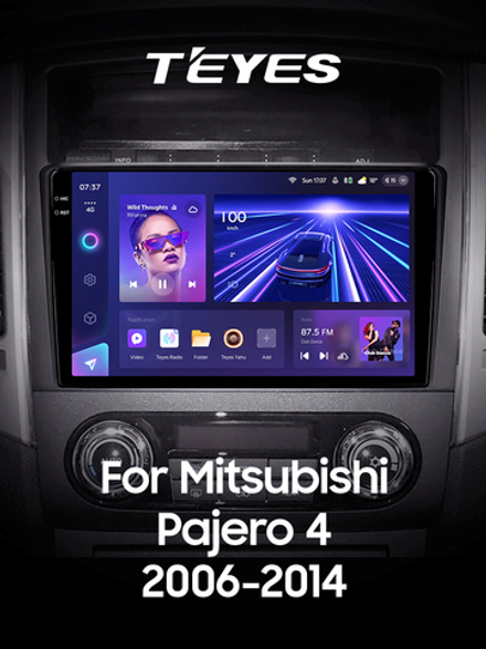 Teyes CC3 2K 9"для Mitsubishi Pajero IV 2006-2014