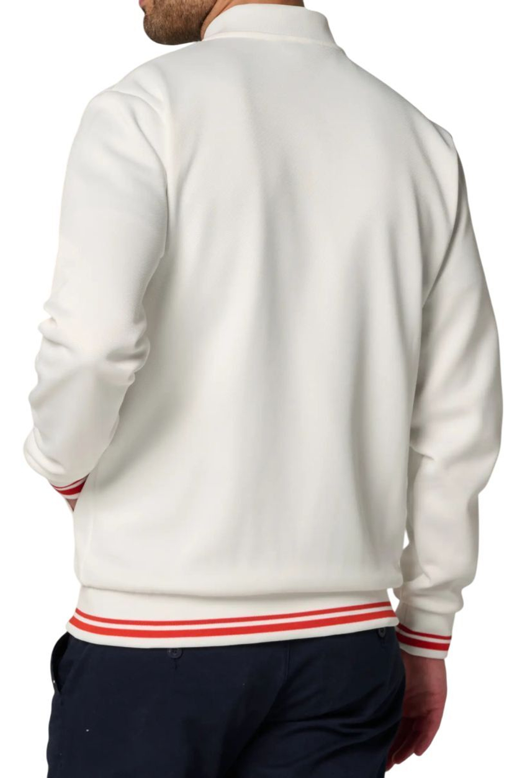 Куртка теннисная Roland Garros Heritage Taylor Teddy - ecru