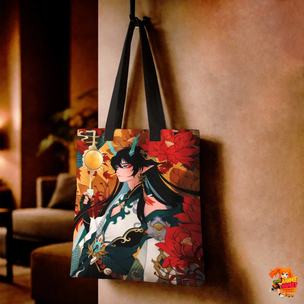 Сумка шоппер с принтом Honkai Star Rail