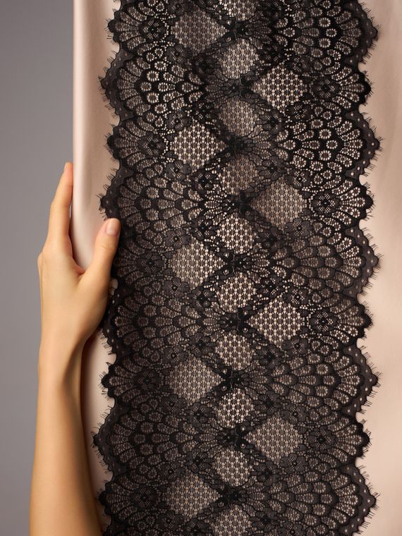 03-291 ОПТ Кружево эластичное 23 см, черный 170