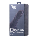 Черная насадка для страпона 17,5см ToyFa RealStick Strap-On Axel 972004