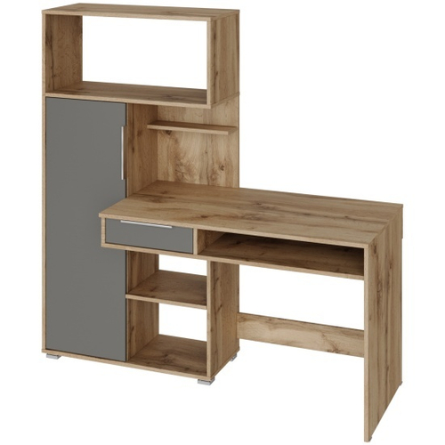 КВАДРО стол письменный Дуб Вотан/Графит 74264629 НК-Мебель