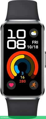 Фитнес-браслет Huawei Band 10 Matte Black Fluoroelastomer Strap NOR-B29 (55020FCP)