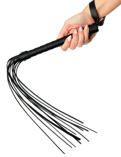 Плетка Deluxe Cat O'Nine (Цвет: черный)