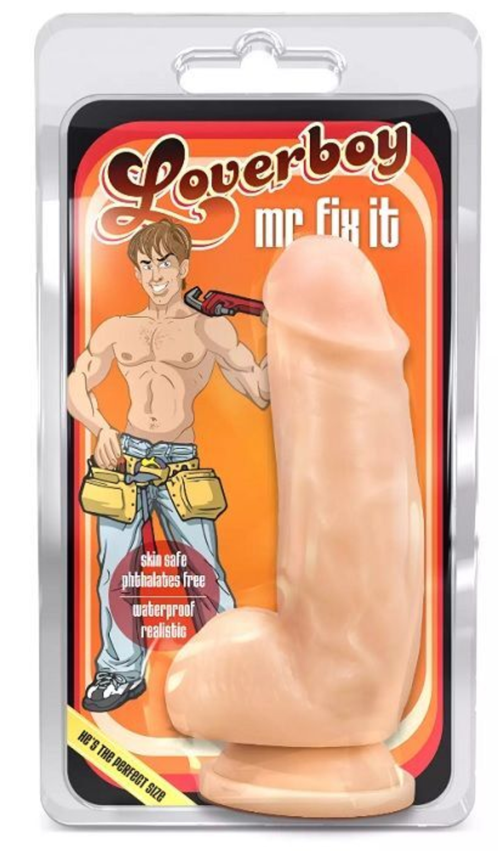 Телесный фаллоимитатор Mr. Fix it - 17,8 см. (Цвет: телесный)