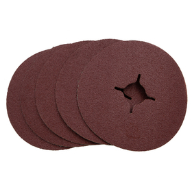 Круги фибровые 5 шт, Р 80, 115 х 22 mm Matrix 73904