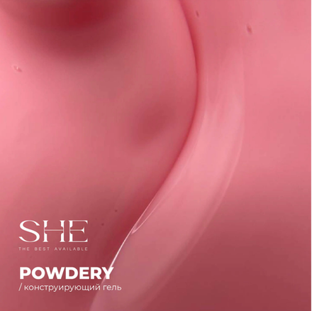 She Gel Construction Powdery - Конструирующий гель камуфлирующий, 30мл