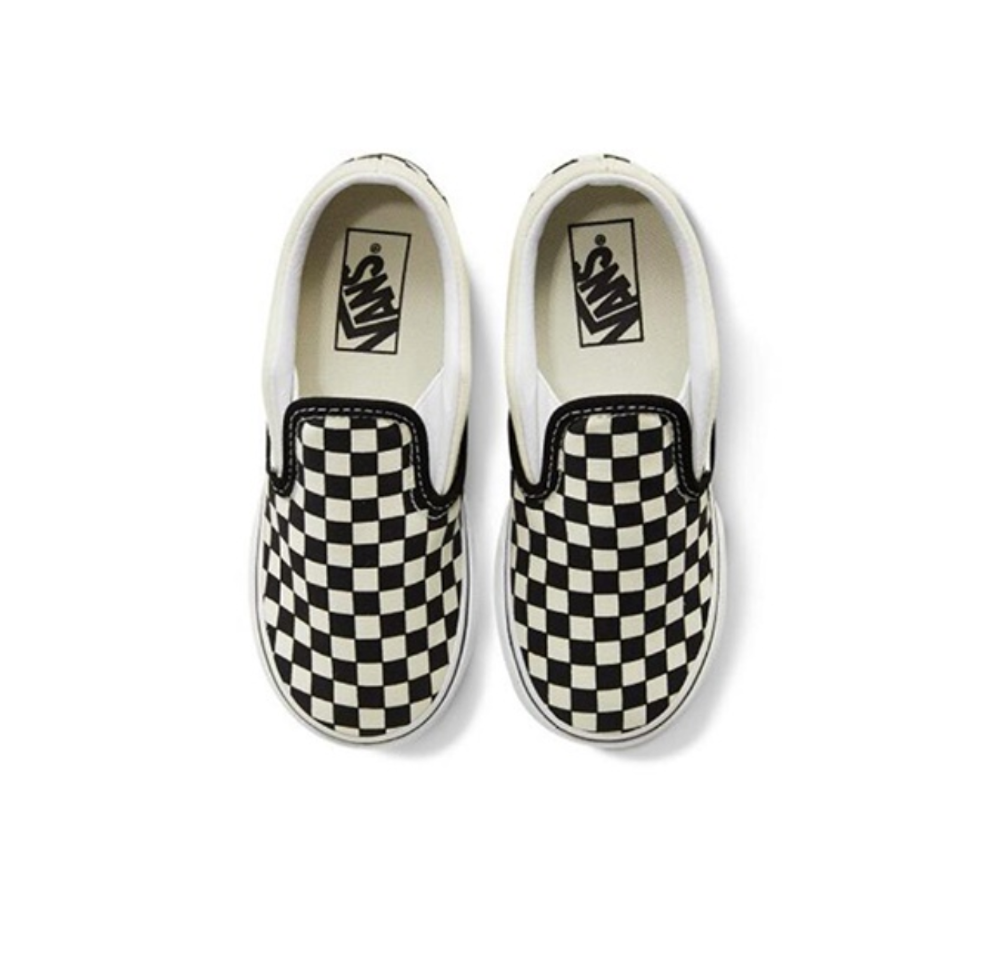 Детские слипоны Vans Classic Slip-On 'Black Off White' VN000EX8BWW