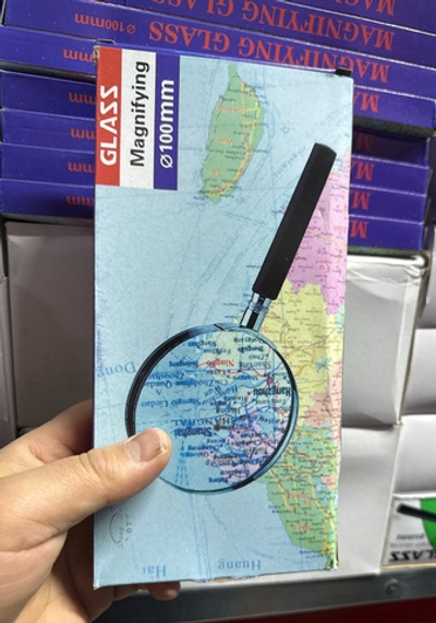 Лупа металлическая оправа 100 мм