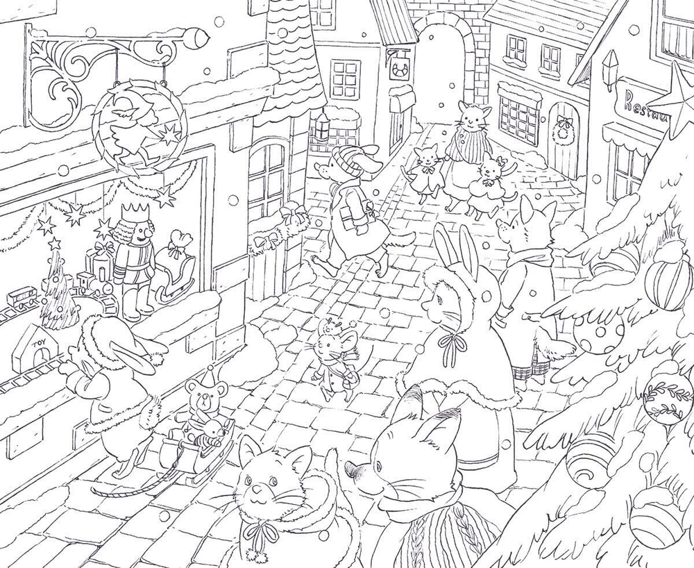 [Vol.2] Wild mouse Yururi's journey sketch. Coloring Book