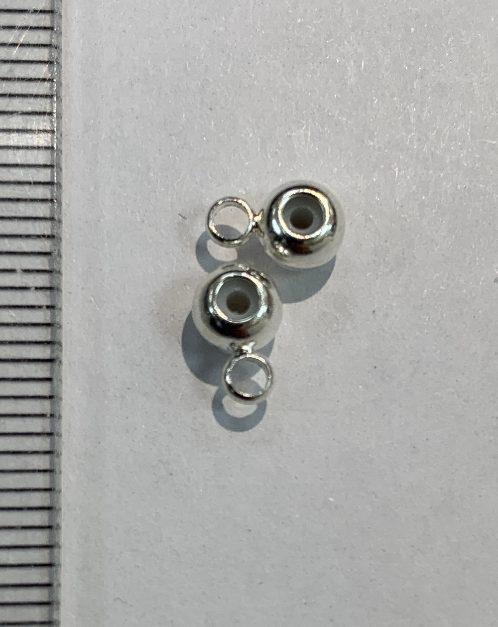 Бейлы люкс родированные 8мм