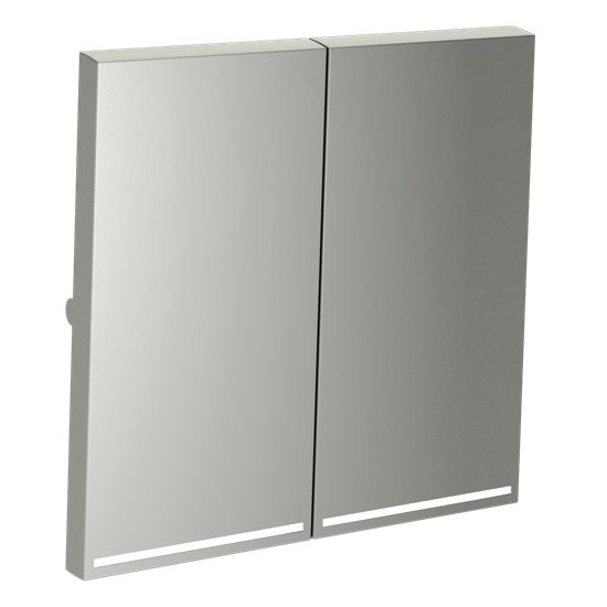 Клавиши для выключателя/переключателя двухклавишного с подсветкой, S70 (сталь)