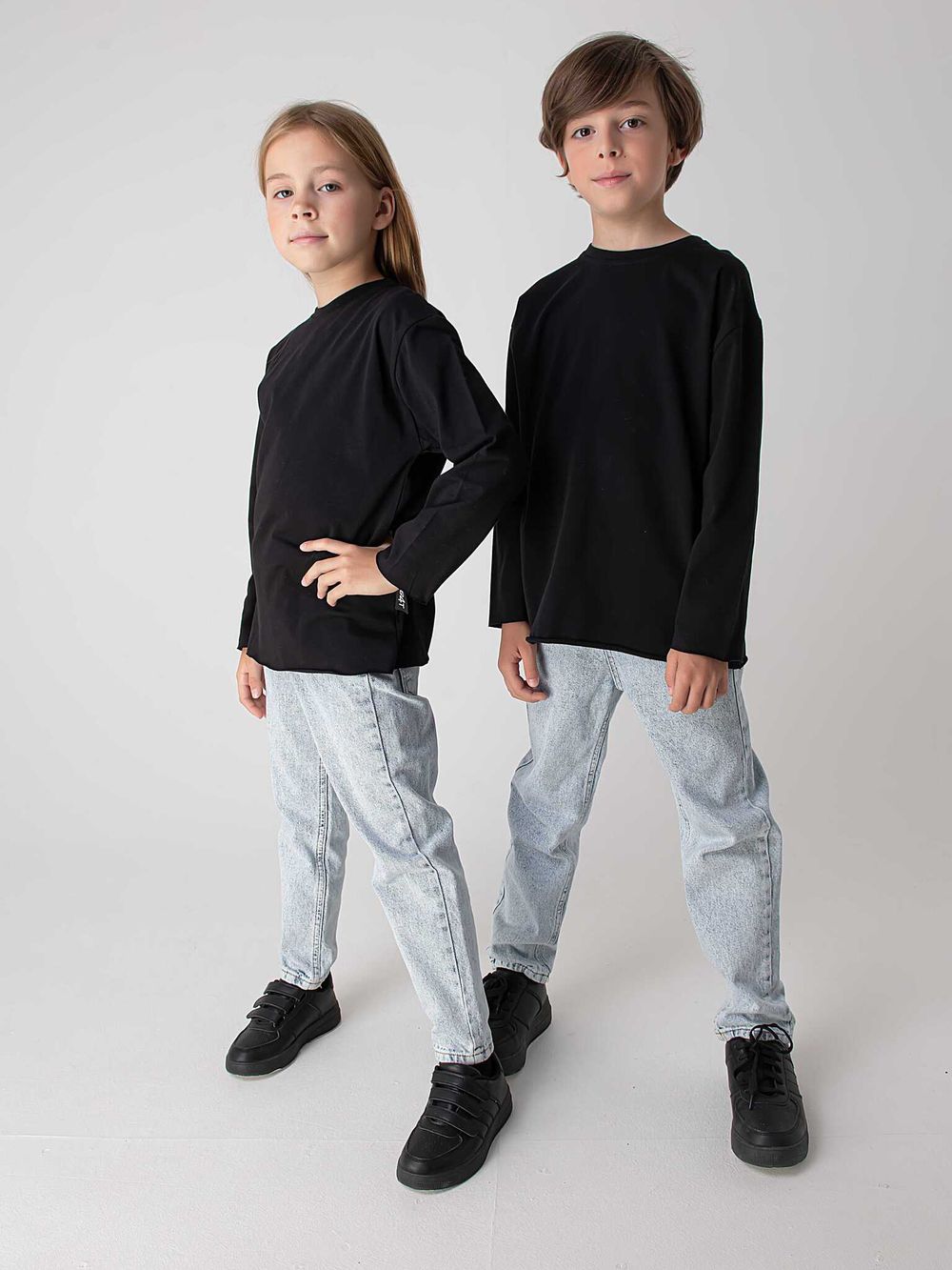 Лонгслив оверсайз "Уголь" 7+