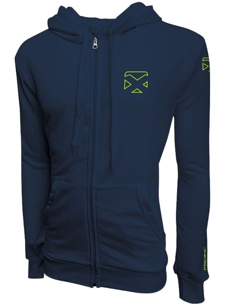 Мужская теннисная кофта Pacific Court Zipper Hoodie M - navy