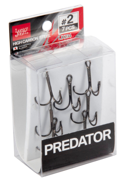 Крючки-тройники LUCKY JOHN Predator LJH234 №2, 7 шт