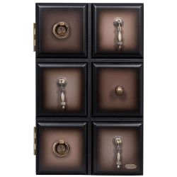 Полка - ключница Пандора Орех Оберджин Шоколад