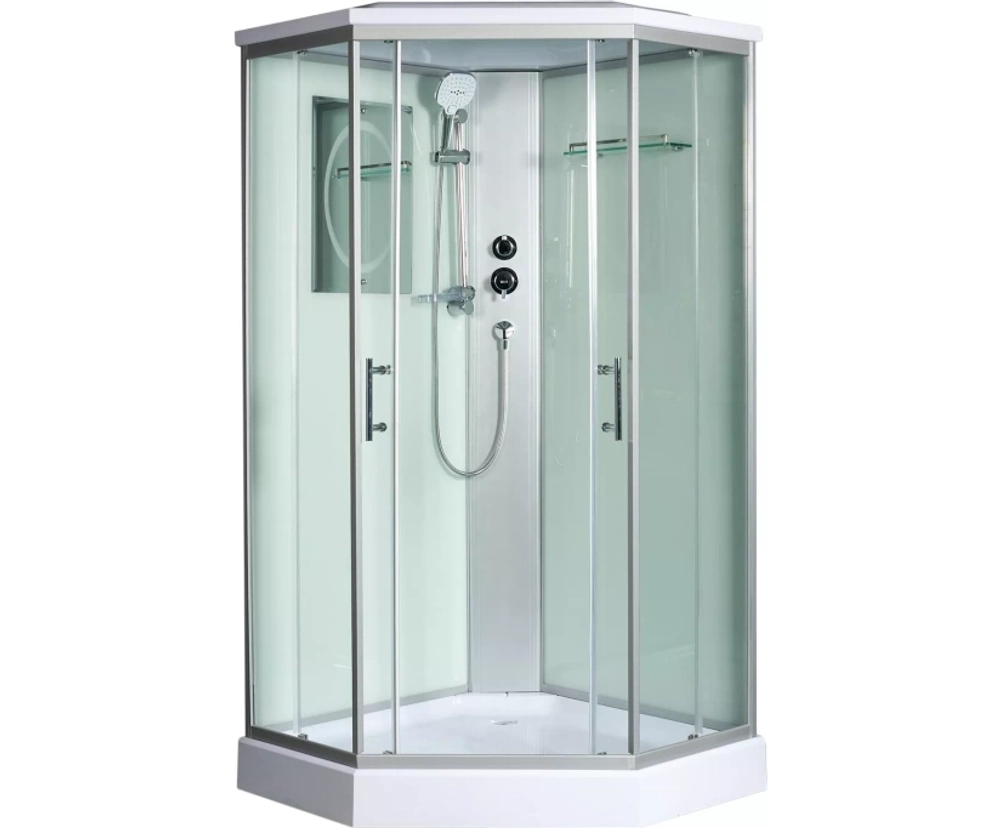 Душевая кабина WeltWasser (ВельтВассер) Nesse 1002, с низким поддоном, 100x100x217