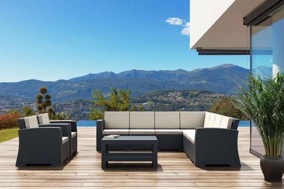 Уличное кресло Monaco Lounge, антрацит