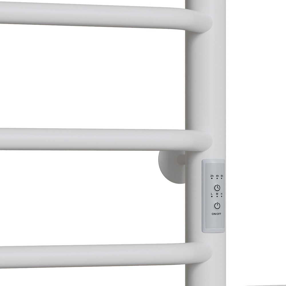 Полотенцесушитель MIXLINE MIRA  80х50 (таймер, 253 Вт, 6 перекладин) электрический БЕЛЫЙ